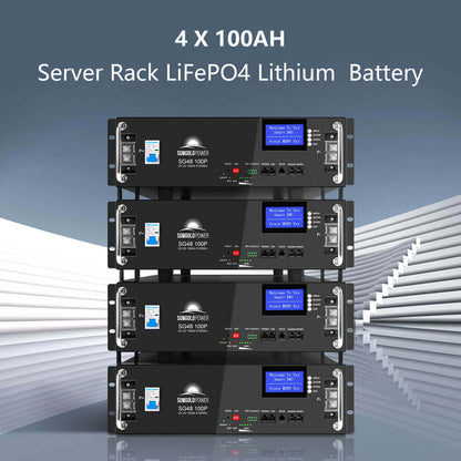 OFF GRID SOLAR KIT 12 X 415 WATTS SOLAR PANELS 20.48KWH LITHIUM BATTERY 8000W SOLAR INVERTER 48VDC 120V/240V SGM-8K20