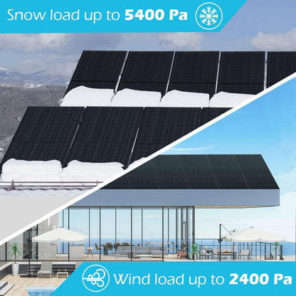 370W MONO BLACK PERC SOLAR PANEL FULL PALLET (32 PANELS) UL 61730