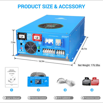 12000W/ 15000W/ 18000W 48V Split Phase Pure Sine Wave Inverter Charger