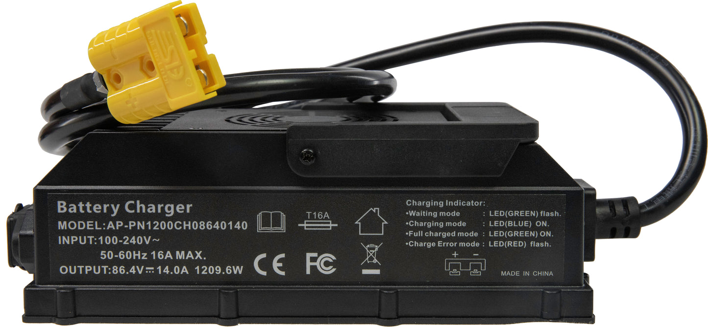 NUEPower 72V 105Ah Metal Case Battery and Charger Package