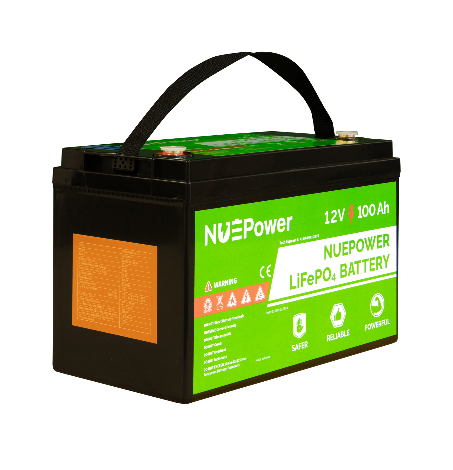 NUEPower 12V 100Ah UL Listed