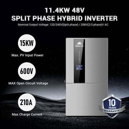 11.4KW Hybrid Inverter 48V Split Phase SGN11.4KHB-48
