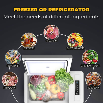 12V 30 Quart (28L) Portable Fridge & 30 Quart Insulated Protective Cover