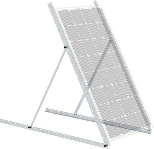 58in Adjustable Solar Panel Tilt Mount Brackets with Foldable Tilt Legs