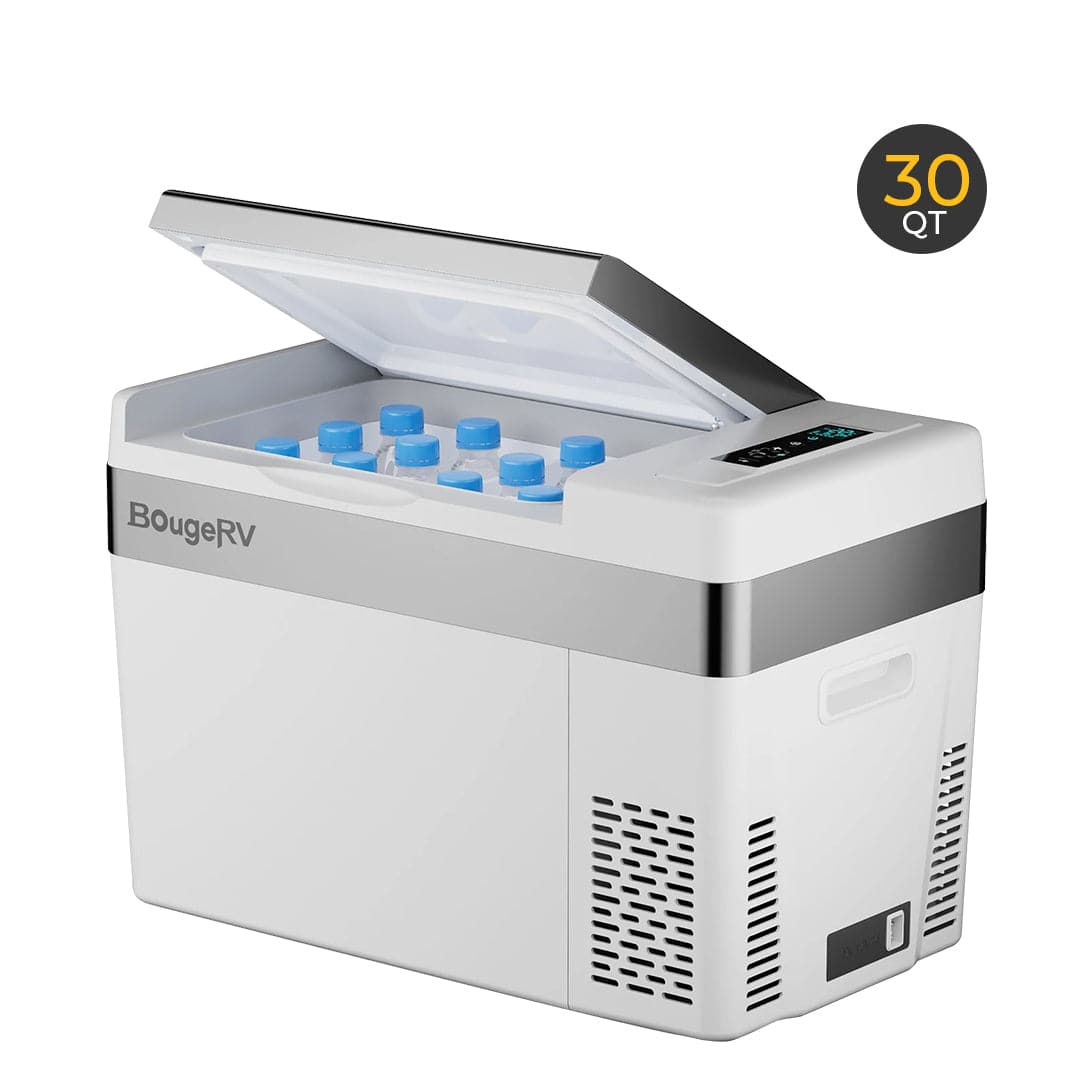 12V 30 Quart (28L) Portable Fridge & 30 Quart Insulated Protective Cover