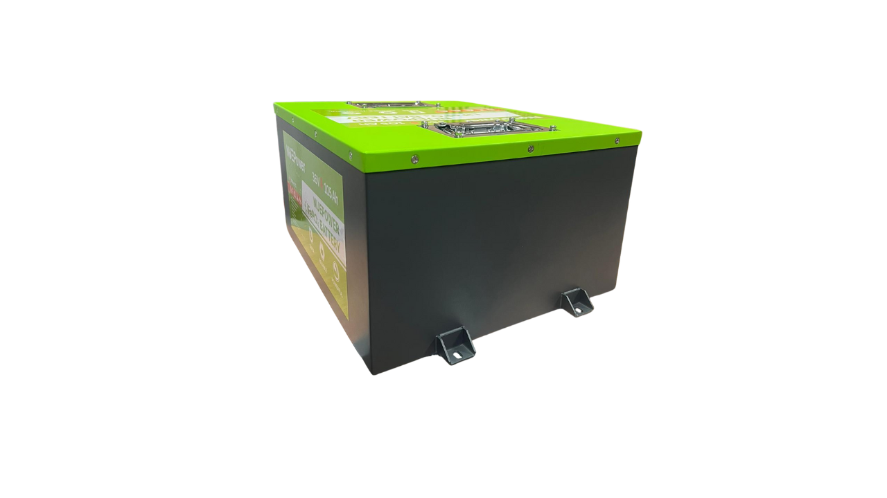 NUEPower 36V 105Ah Metal Case Battery and Charger Package