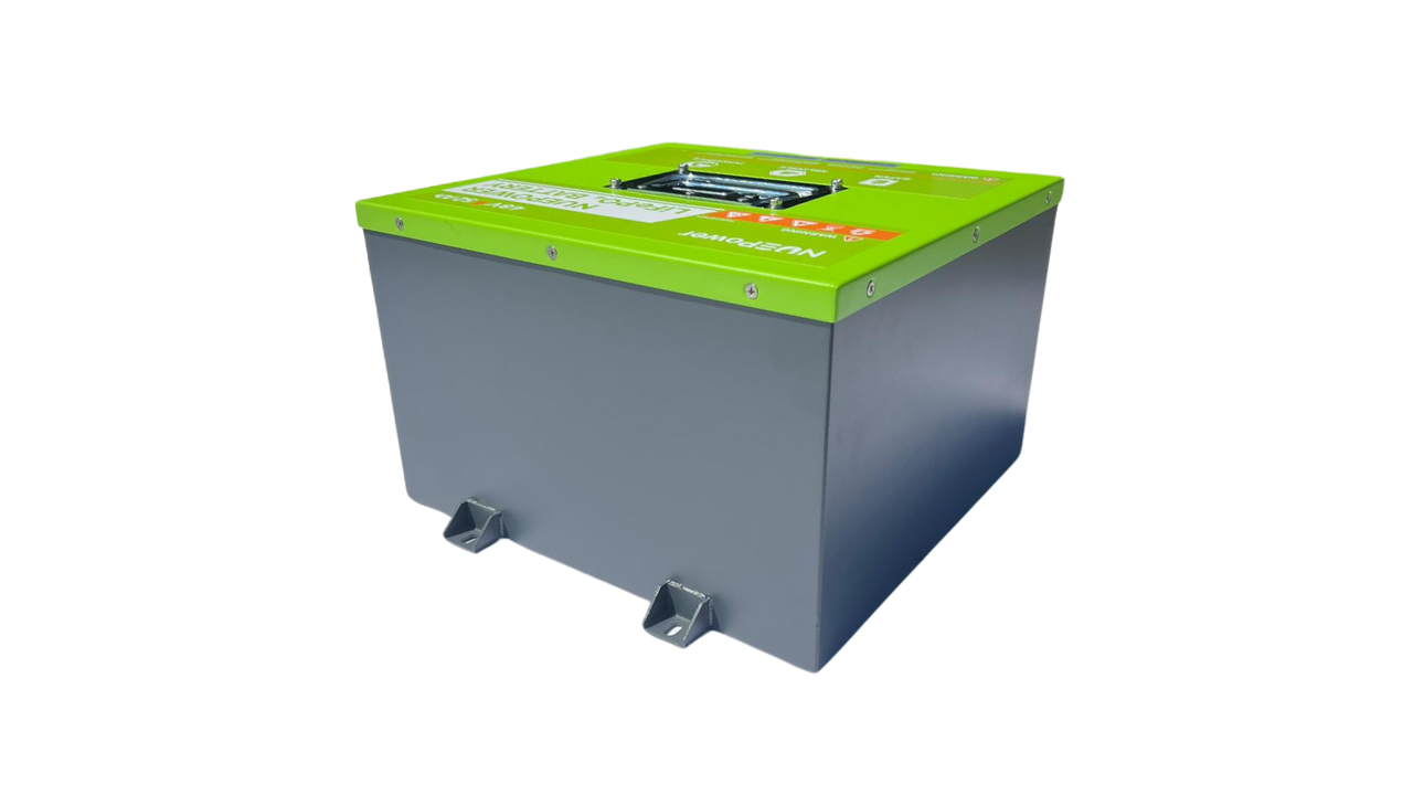 NUEPower 48V 52Ah Metal Case Battery and Charger Package