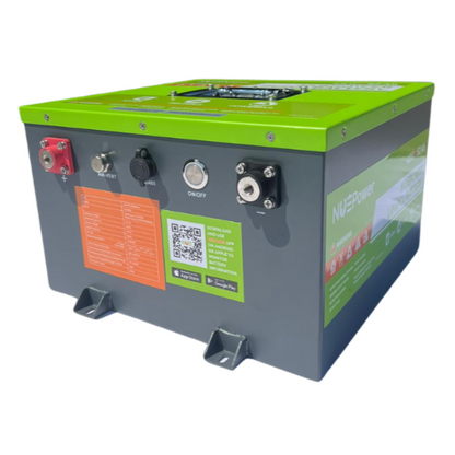 NUEPower 48V 52Ah Metal Case Battery and Charger Package