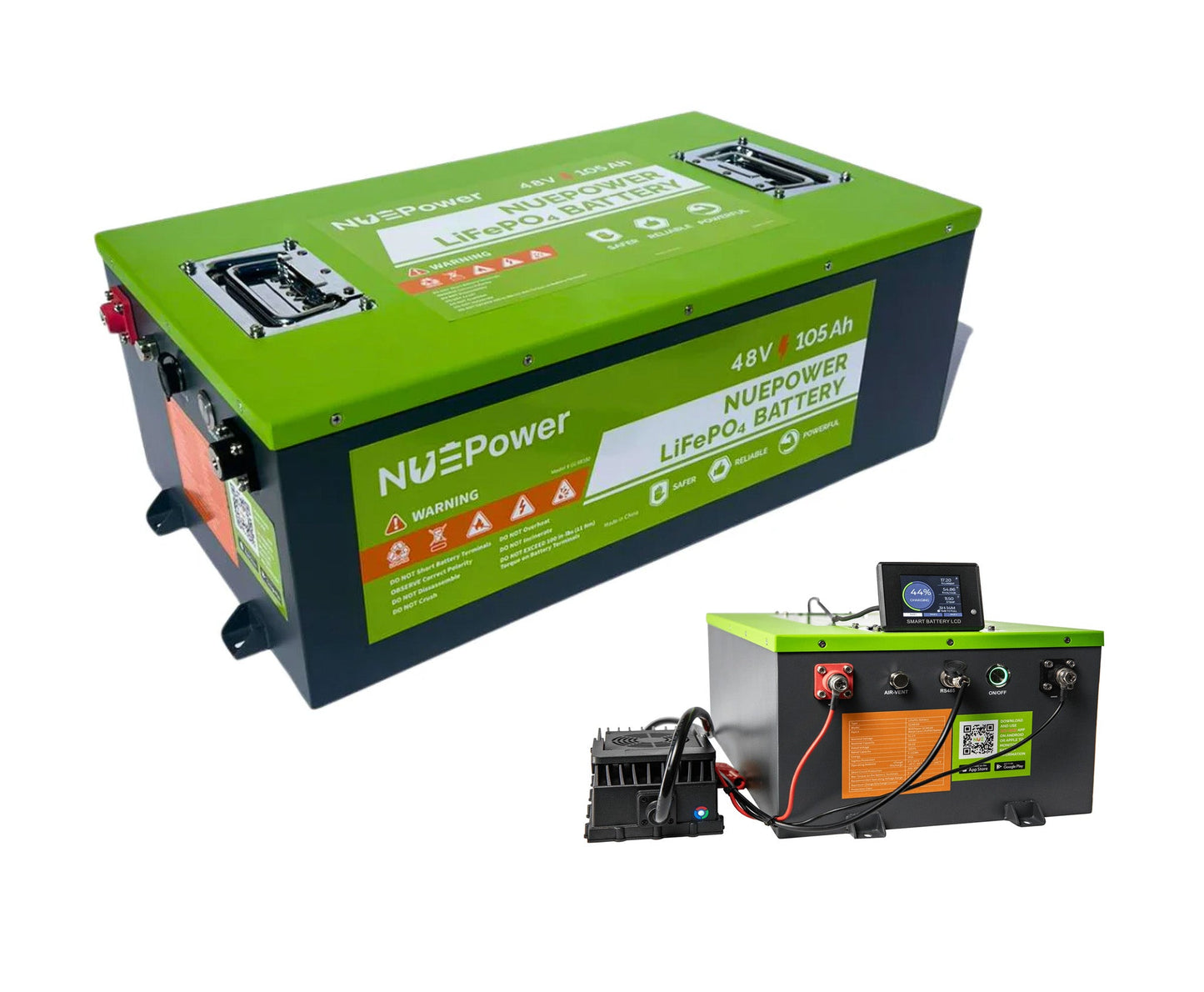 NUEPower 48V 105Ah Battery & Charger Package