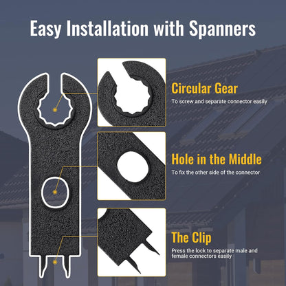 12 PCS Solar Connector Solar Panel Cable Connectors Solar Panel Connectors Kit