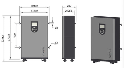 RUiXU | Lithi2-16 | 51.2V314Ah | 16kWh Battery | UL1973,9540A,9540,CEC,SGIP