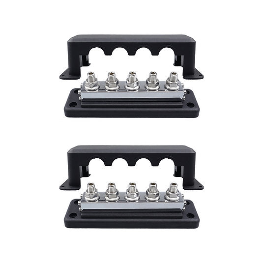 RUiXU Busbar | 3/8" (M10) Terminal Studs | One Pair | | 600A