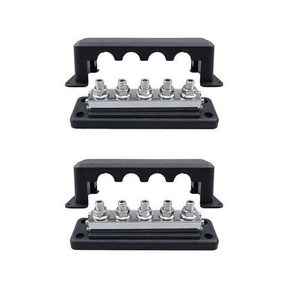 RUiXU Busbar | 3/8" (M10) Terminal Studs | One Pair | | 600A