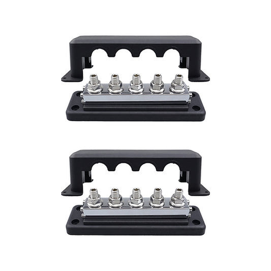 RUiXU Busbar | 3/8" (M10) Terminal Studs | One Pair | | 600A