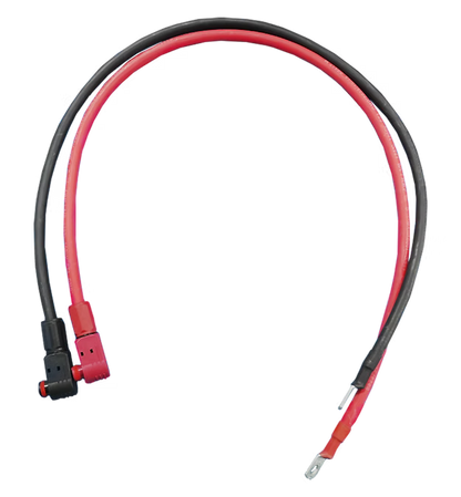 4AWG Cable-5/16” Lugs + Pluggable Battery Pole Connector  -Black and Red