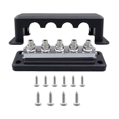 RUiXU Busbar | 3/8" (M10) Terminal Studs | One Pair | | 600A