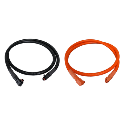 1/0 AWG cables - Straight + 90 degree angle pluggable  connector, Play and Plug, 140cm,  DESIGNED FOR RX9MP SPECIALLY