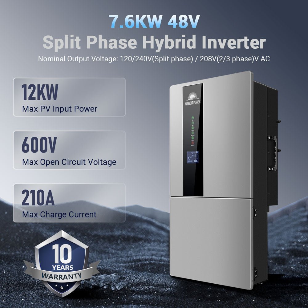 11.4KW Hybrid Inverter 48V Split Phase SGN11.4KHB-48