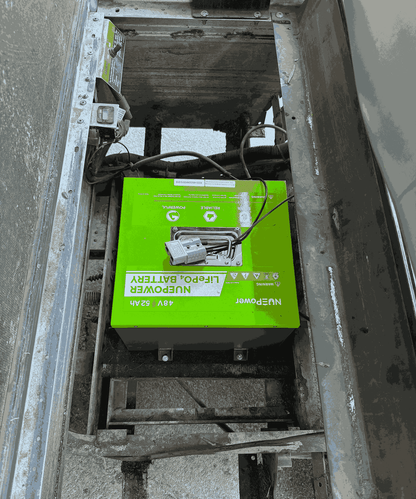 NUEPower 48V 52Ah Metal Case Battery and Charger Package