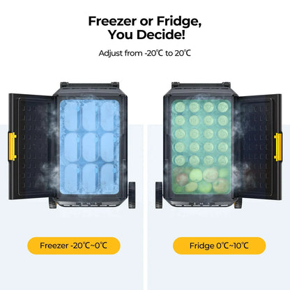 BougeRV CRS 53QT 12 Volt  Portable Car Fridge