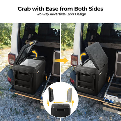 BougeRV CRS 53QT 12 Volt  Portable Car Fridge