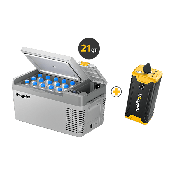 CRPRO20 21 Quart Car Fridge With 220Wh Power Station