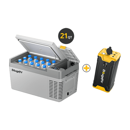 CRPRO20 21 Quart Car Fridge With 220Wh Power Station