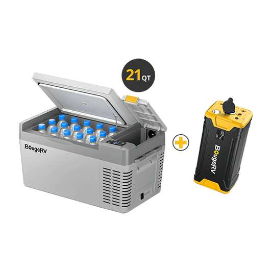 CRPRO20 21 Quart Car Fridge With 220Wh Power Station