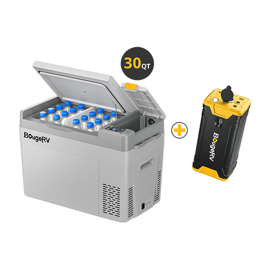 CRPRO30 30 Quart Portable Car Fridge With 220Wh Power Station