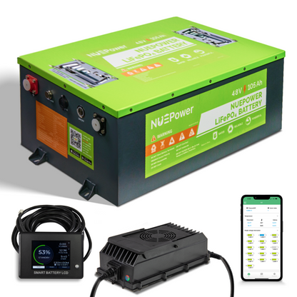 NUEPower 48V 105Ah Battery & Charger Package