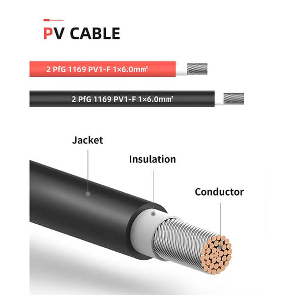 Solar Extension Cable with Extra Free Connectors(xx FT Red+xx FT Black)