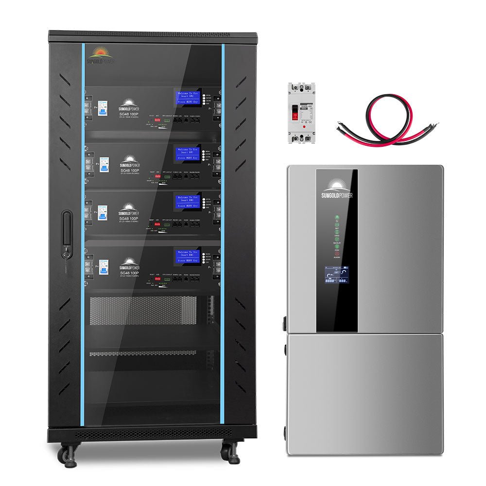 Hybrid Solar Kit 11.4KW 48V Split Phase 20.48KWH/51.2KWH Lithium Battery 450 Watt Solar Panel (Optional) SGH-11N2E/ SGH-11N5E