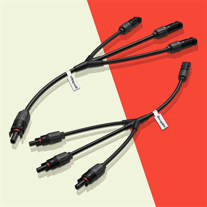 Solar Y Branch Connector 1 to 3(M/FFF and F/MMM)