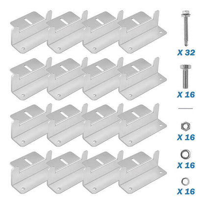 Solar Panel Mounting Z Bracket Mount Kits