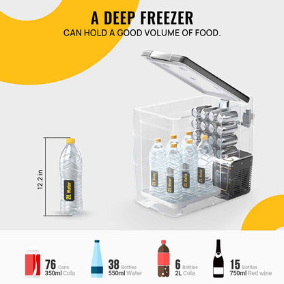 12V 53 Quart (50L) Portable Fridge Car Freezer