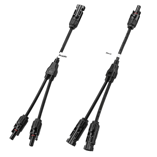 BougeRV Solar Panel Parallel  Connectors 1 to 2 Solar Cable  Wire