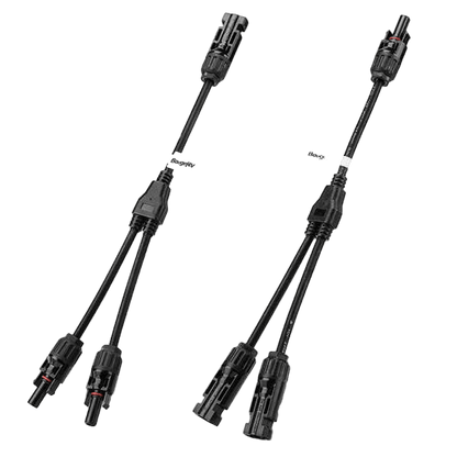 BougeRV Solar Panel Parallel  Connectors 1 to 2 Solar Cable  Wire