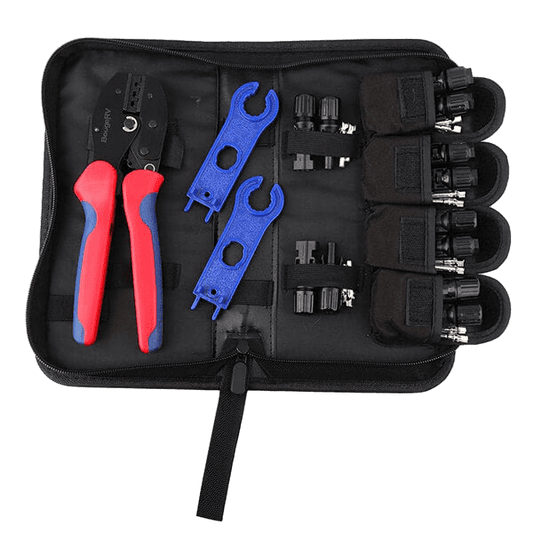 Solar Connectors Crimp Tool Kit for 10/11/12/13 AWG Solar Wire 6 Pairs