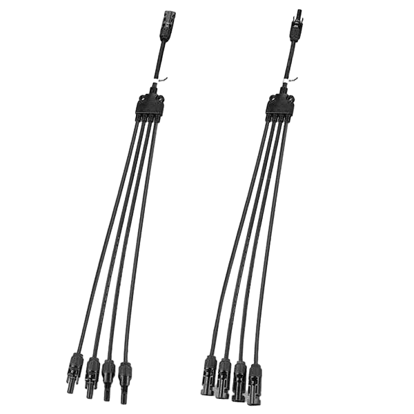 Y Branch Parallel Connectors Extra Long 1 to 4 Solar Cable