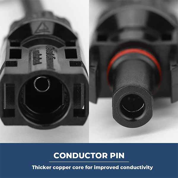 Solar Branch Connectors Y Connector in Pair MMMF+FFFM for Parallel Connection Between Solar Panels