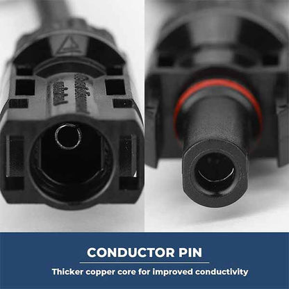 Solar Branch Connectors Y Connector in Pair MMMF+FFFM for Parallel Connection Between Solar Panels
